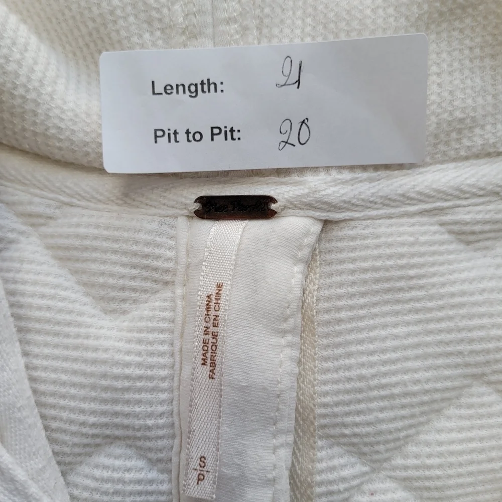 FREE PEOPLE Quilted Split Back Hooded Jacket